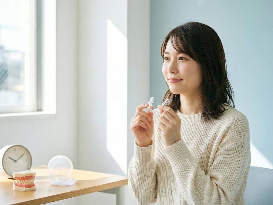 マウスピースは1日何時間つけるの?